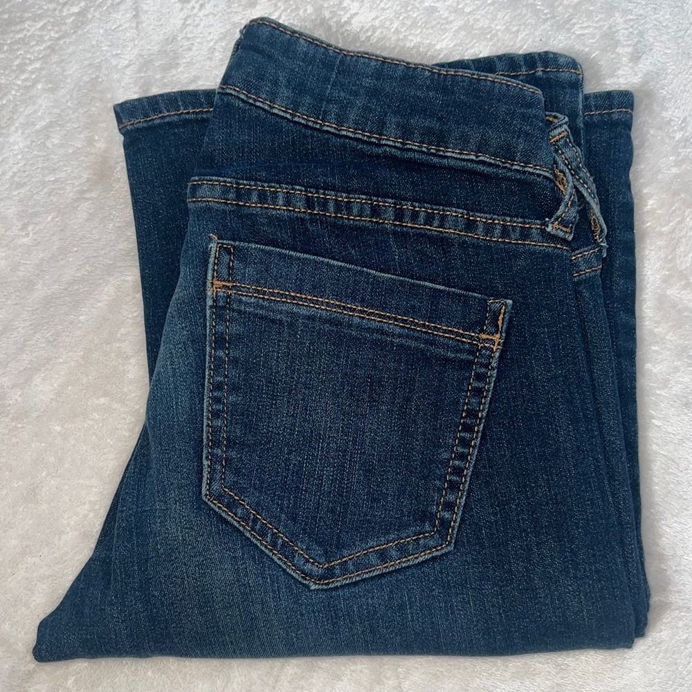 Old Navy The Rock Star Campfire Dark Wash Bootcut Jeans Size 2 EUC - Picture 2 of 11